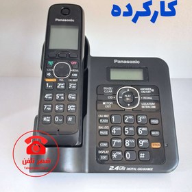 تصویر تلفن بی سیم پاناسونیک مدل KX-TG3821BX، منو فارسی، کارکرده 