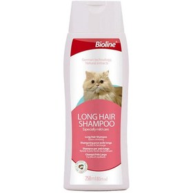 تصویر شامپو گربه بایولاین مخصوص گربه مو بلند با عصاره نارگیل 250 میل گرم BIOLINE Long Hair Cat Shampoo