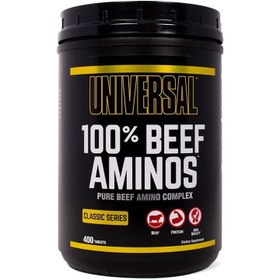 تصویر امینو یونیورسال 100% آمینو بیف 200 و 400 عدد ا Universal 100% Beef Amino 400 Tablets 