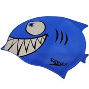 تصویر کلاه شنا بچه گانه طرح کوسه سرمه ای 