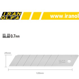 تصویر تیغ فوق بزرگ استیل 25mm اُلفا (OLFA) ژاپن - مدل HB-20 