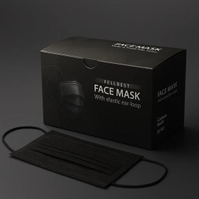 تصویر ماسک مشکی 4 لایه 