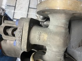 تصویر شیر کشویی 1/2 1 اینچ کاپر نیکل ریس فیس کلاس 150 از جنس DN40 STEM A4083 TRIM A4083 BODY M18 GATE VALVE 1 1/2 " # 150 STEM A4083 TRIM A4083 BODY M18 DN40