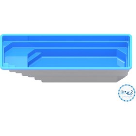 تصویر استخر پیش ساخته فایبرگلاس 3×8 سولدا 