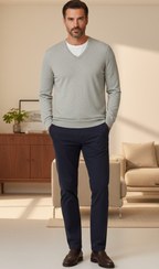 تصویر بافت یقه هفت نازک Mossimo Dutti 