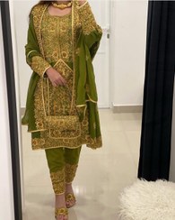 تصویر لباس بلوچی طرح اینه ای اصل 