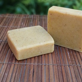 تصویر صابون گل ختمی Alcea handmade soap