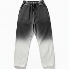 تصویر شلوار بگ ذغالی سفید 