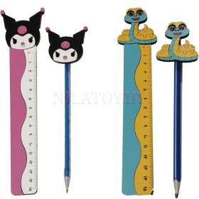 تصویر ست خط کش و مداد 