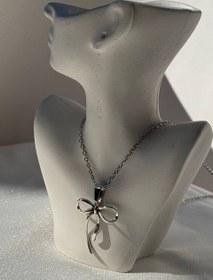 تصویر گردنبند استیل پاپیون 