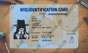 تصویر فایل لایه باز آیدی کارت آمریکا (USA ID Card | New York) 