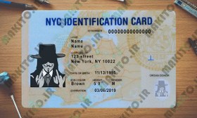 تصویر فایل لایه باز آیدی کارت آمریکا (USA ID Card | New York) 