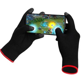 تصویر دستکش مخصوص تاچ PUBG Gloves Game Controller PUBG Proof Full Finger Touch Gaming Gloves