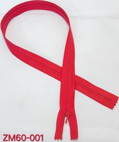 تصویر زیپ مخفی 60 سانت قرمز 