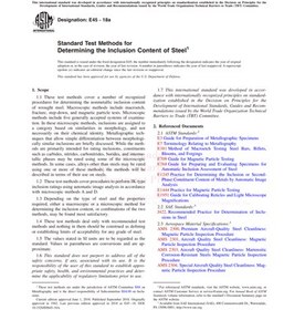 تصویر ASTM E45 − 18a- Standard Test Methods for Determining the Inclusion Content of Steel- دانلود استاندارد 