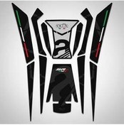 تصویر محافظ باک و برچسب خاکستری APRILIA SR GT 200 125 تانک Redline Grafik 