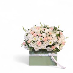 تصویر باکس گل سبز با تم روشن 