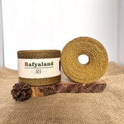 تصویر رافیا کاغذی تابیده حنایی 