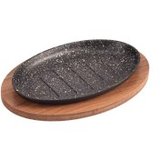 تصویر تابه گریل نالینو مدل سیترین سایز 18 به همراه تخته سرو 