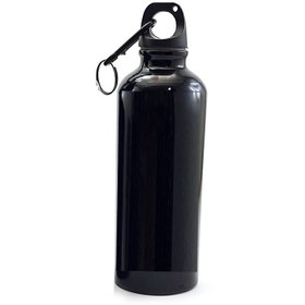 تصویر قمقمه دوچرخه مدل فلزی گنجایش 0.500 لیتر - نقره ای 