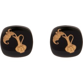 تصویر دکمه سردست کربن بهمن 