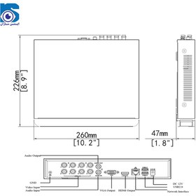 تصویر دستگاه ضبط تصاویر ۸کاناله یونی ویومدلXVR301-08G3 XVR301-08G3