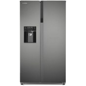 تصویر یخچال فریزر ساید بای ساید ایکس ویژن مدل HS600 ظرفیت ۲۸ فوت اتوماتیک رنگ سفید 