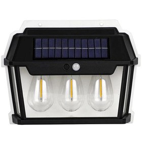 تصویر لامپ خورشیدی دیواری سه تایی Triple solar light