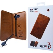 تصویر پاور بانک و کیف پول چرمی 6800 نیتو Nitu NT-PB802 Nitu NT-PB802 6800mAh Power Bank