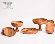 تصویر ست پنج نفره پذیرایی چوبی 