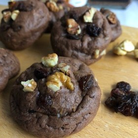 تصویر کوکی گردویی کشمشی 