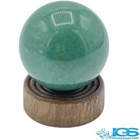 تصویر گوی سنگ آونتورین سبز سایز 3 