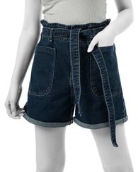 تصویر شلوارک جین زنانه آبی تیره سرژه Serge کد 229151 