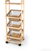 تصویر جا سیب زمینی و پیاز 3طبقه شانو طرح ایکیا 3321 