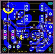 تصویر فایل pcb آلتیوم منبع تغذیه سوئیچینگ 15 ولت 1.5 آمپر 