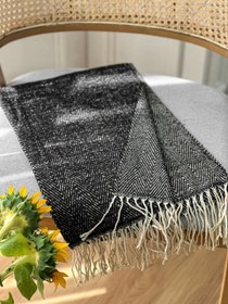 تصویر شال موهر دورو جناقی طرح 2 - کاربنی 