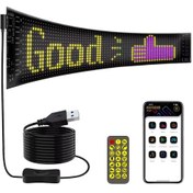 تصویر نمایشگر منعطف ال ای دی خودرو سایز ۳۷*۹ سانتی متر 