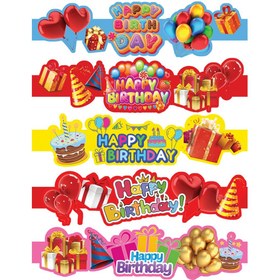 تصویر روبان کیک HAPPY BIRTHDAY 