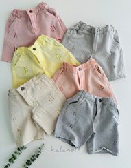 تصویر شلوارک بچگانه ترک زاپ رنگی شش ماه تا هفت سال 