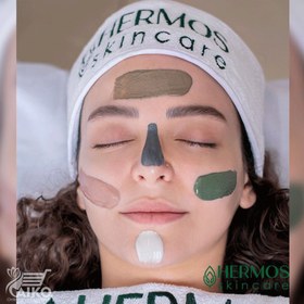 تصویر ماسک خاک رس چایی سبز هرموس 300 گرمی Hermos the matcha green tea clay face mask 300 gr