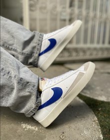 تصویر کفش کتونی اسپرت مناسب رانینگ و روزمره نایک مدل بلیزر - سفید Sports sneakers suitable for running and everyday Nike Blazer model