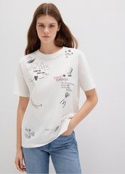 تصویر تیشرت زنانه اکرو ماوی | 1613327 Mavi 