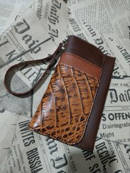 تصویر کیف پول چرمی اسپورت دست‌دوز.کد 47 