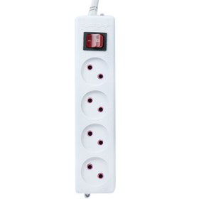 تصویر چند راهی 4 خانه بدون ارت فردان الکتریک با کابل 3 متری مدل 31212 Fardan Electric 31212 3m Power Strip