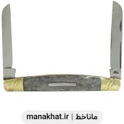 تصویر قلمتراش دو تیغه دسته فیبر خاکستری 12 سانت استاد جواد توسلی 