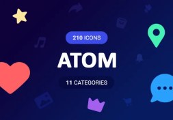 تصویر پکیج آیکون اتم | ATOM Icons 