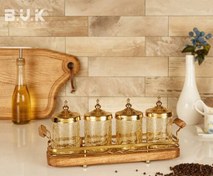 تصویر ست جای ادویه 4 پارچه بی وی کی کد 402602 