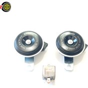 تصویر بوق دیسکی تویوتایی 12 ولت+آفتامات فابریک (سوکت فابریک تویوتا) Toyota Original Horn