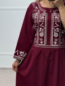 تصویر پیراهن لینن نگار 