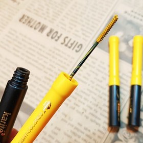 تصویر ریمل رنگی کاریته رنگ زرد karite mascara yellow ریمل چشم زرد قناری ریمل 24 ساعته رنگی ریمل زرد رنگ ریمل استخری رنگی 